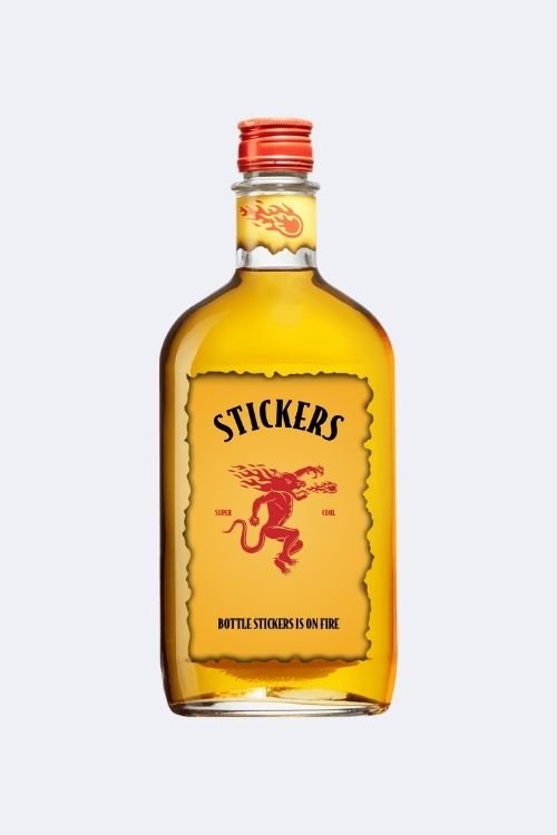 Etikett Till FireBall Flaska 500ml